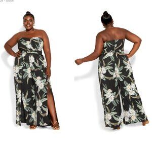 City Chic Tropic Jumpsuit